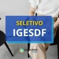 IGESDF lança edital nº 076/2024 de processo seletivo