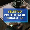 Prefeitura de Ibiraçu – ES lança 2 editais de processo seletivo