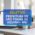 Seletivo Prefeitura de São Tomás de Aquino – MG: até R$ 4,1 mil