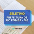 Prefeitura de Rio Pomba – MG oferece até R$ 4,6 mil em seletivo