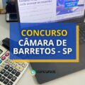 Concurso Câmara de Barretos – SP: retificado; até R$ 4,8 mil