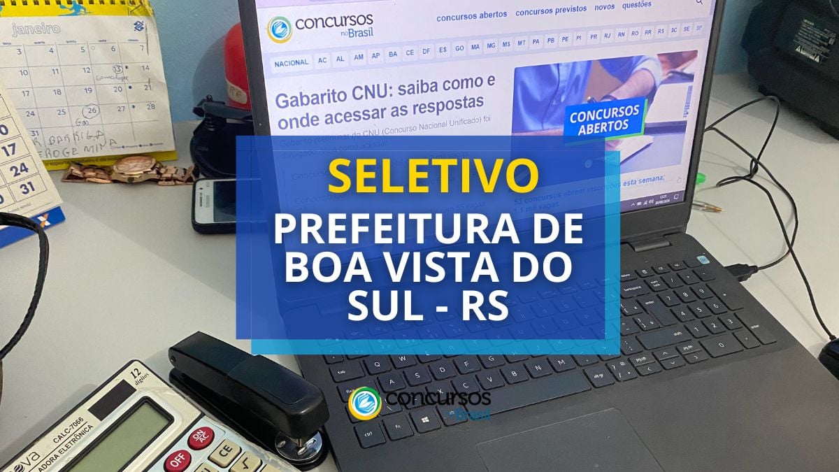 Processo seletivo Prefeitura de Boa Vista do Sul, Prefeitura de Boa Vista do Sul, edital Prefeitura de Boa Vista do Sul, vagas Prefeitura de Boa Vista do Sul.