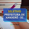 Prefeitura de Xanxerê – SC: até R$ 4,6 mil em seletivo