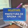 Prefeitura de Apiúna – SC abre processo seletivo para Enfermeiro