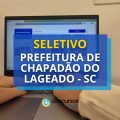 Seletivo Prefeitura de Chapadão do Lageado – SC: até R$ 16,3 mil