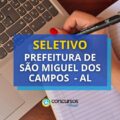 Seletivo Prefeitura de São Miguel dos Campos – AL: até R$ 4 mil