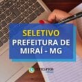 Prefeitura de Miraí – MG anuncia seletivo da educação
