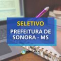 Prefeitura de Sonora – MS anuncia edital de seletivo simplificado