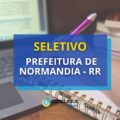 Prefeitura de Normandia – RR divulga edital de processo seletivo