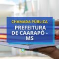 Chamada pública Prefeitura de Caarapó – MS divulga edital