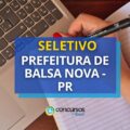Prefeitura de Balsa Nova – PR anuncia seletivo na Educação