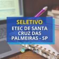 Etec de Santa Cruz das Palmeiras – SP está com seletivo aberto
