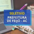 Prefeitura de Feijó – AC abre vagas para Médicos em seletivo