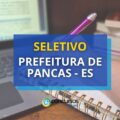 Prefeitura de Pancas – ES lança dois editais de seletivo