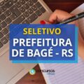 Prefeitura de Bagé – RS paga até R$ 8,4 mil em seletivo