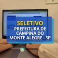 Prefeitura de Campina do Monte Alegre – SP anuncia seletivo