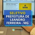 Prefeitura de Leandro Ferreira – MG anuncia edital de seletivo