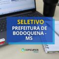Prefeitura de Bodoquena – MS abre mais de 100 vagas em seletivo